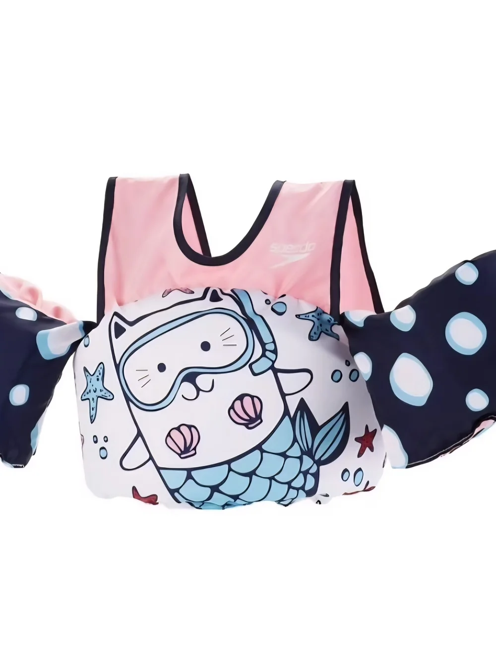 Speedo Kids Pink Mermaid Swim Float Vest with Arm Bands